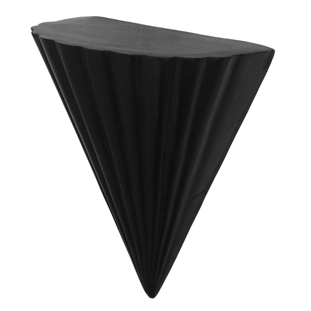 Wall shelf ALU RAW/MATT BLACK 29x20x36