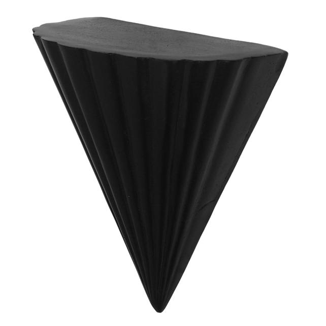 Wall shelf ALU RAW/MATT BLACK 29x20x36