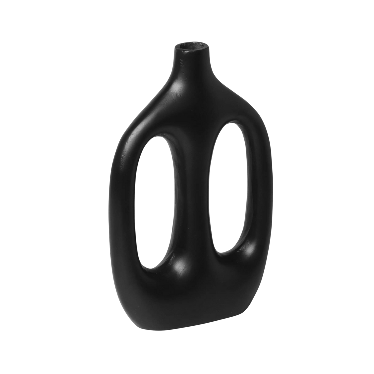 Vase ALU RAW/MATT BLACK 20x7x30