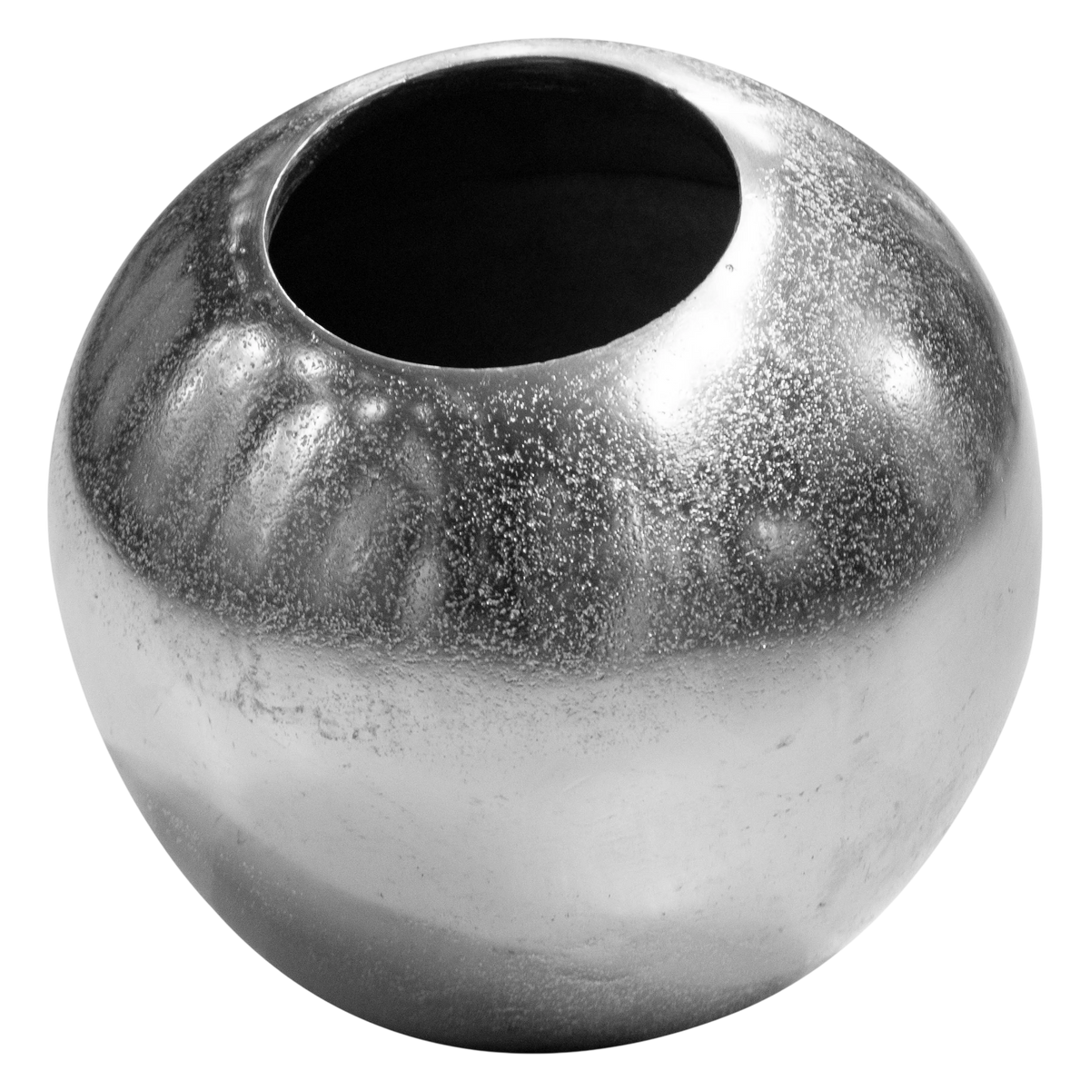 Vase small ball ALU RAW/NI 24x24x26