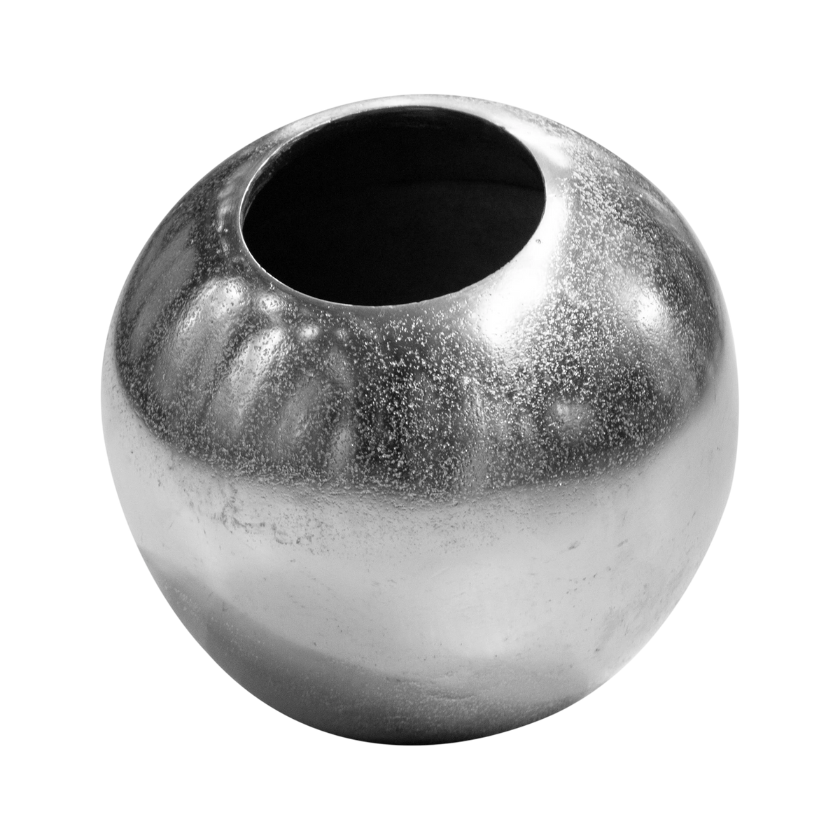Vase small ball ALU RAW/NI 18x18x18