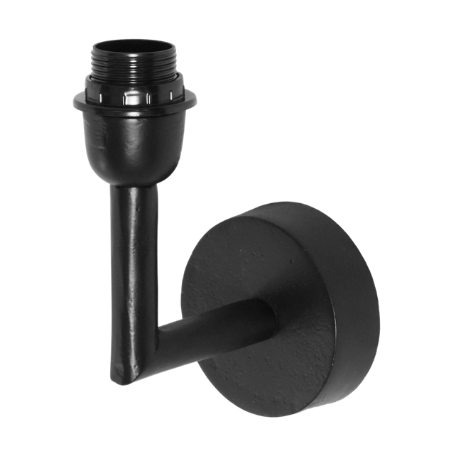Wall lamp round ALU/MATT BLACK 16x10x20