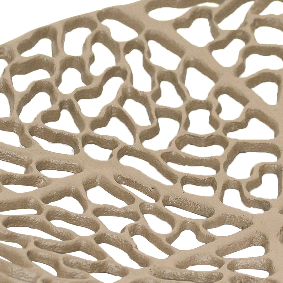 Plate round ALU RAW/TAUPE 30x30x3