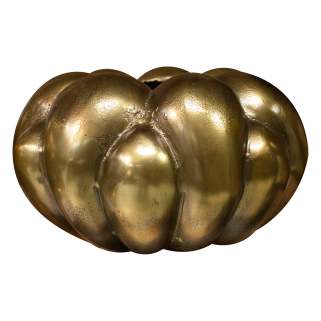 Vase ALU RAW/GOLD 36x36x22