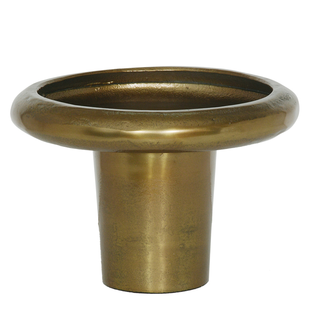 Vase ALU RAW/GOLD 40x40x27