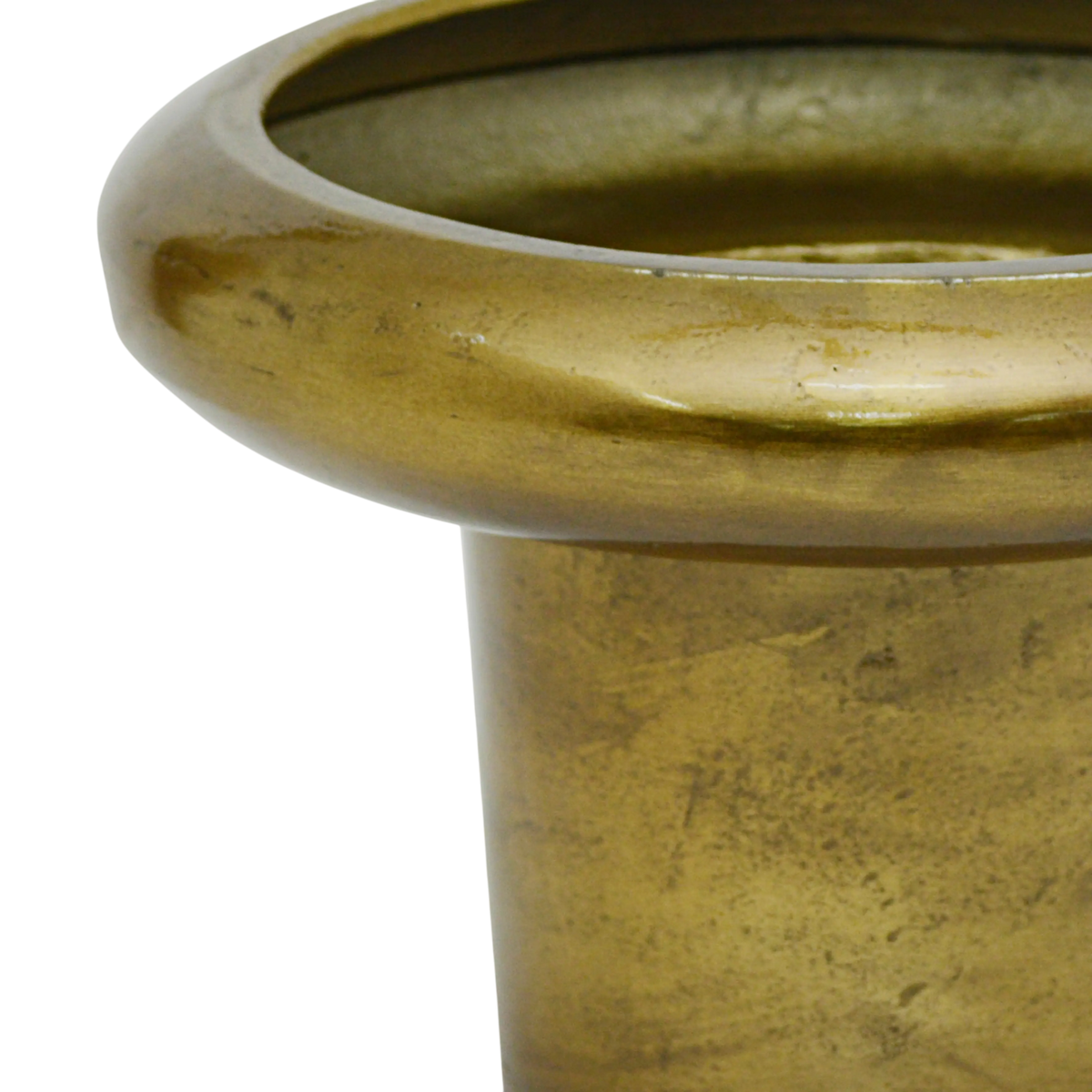 Vase ALU RAW/GOLD 30x30x30