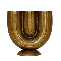 OUTLET Vase ALU RAW/GOLD 29x15x29