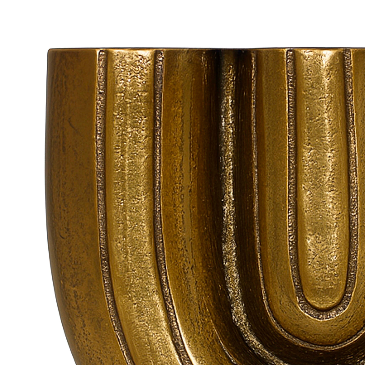 OUTLET Vase ALU RAW/GOLD 29x15x29