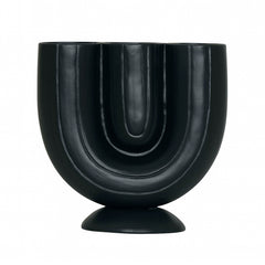 OUTLET Vase ALU RAW/MATTBLACK 29x15x29