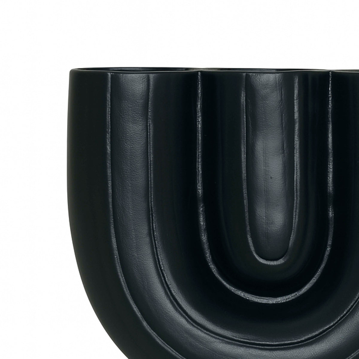 OUTLET Vase ALU RAW/MATTBLACK 29x15x29