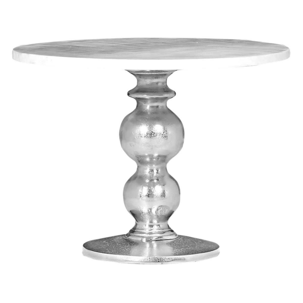 Cake stand marble white ALU RAW/NI 40x40x30