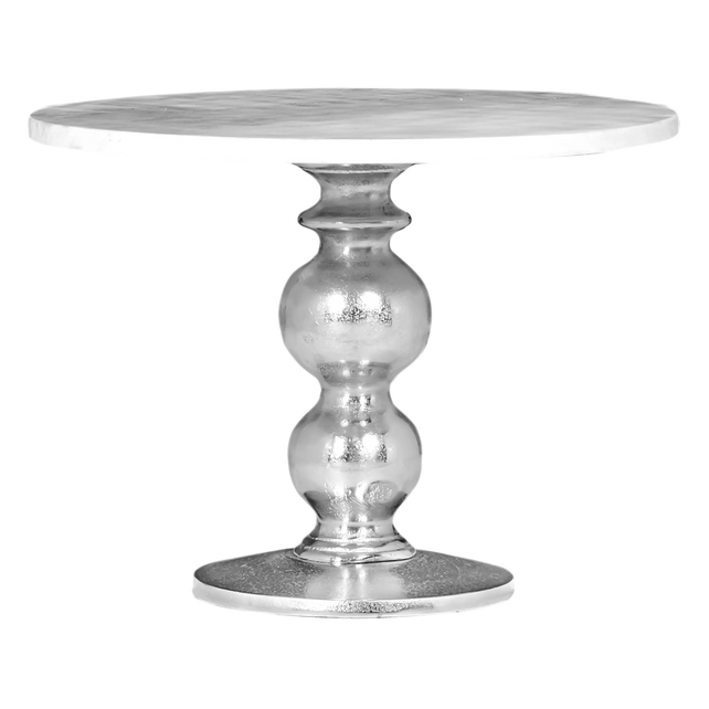 Cake stand marble white ALU RAW/NI 40x40x30