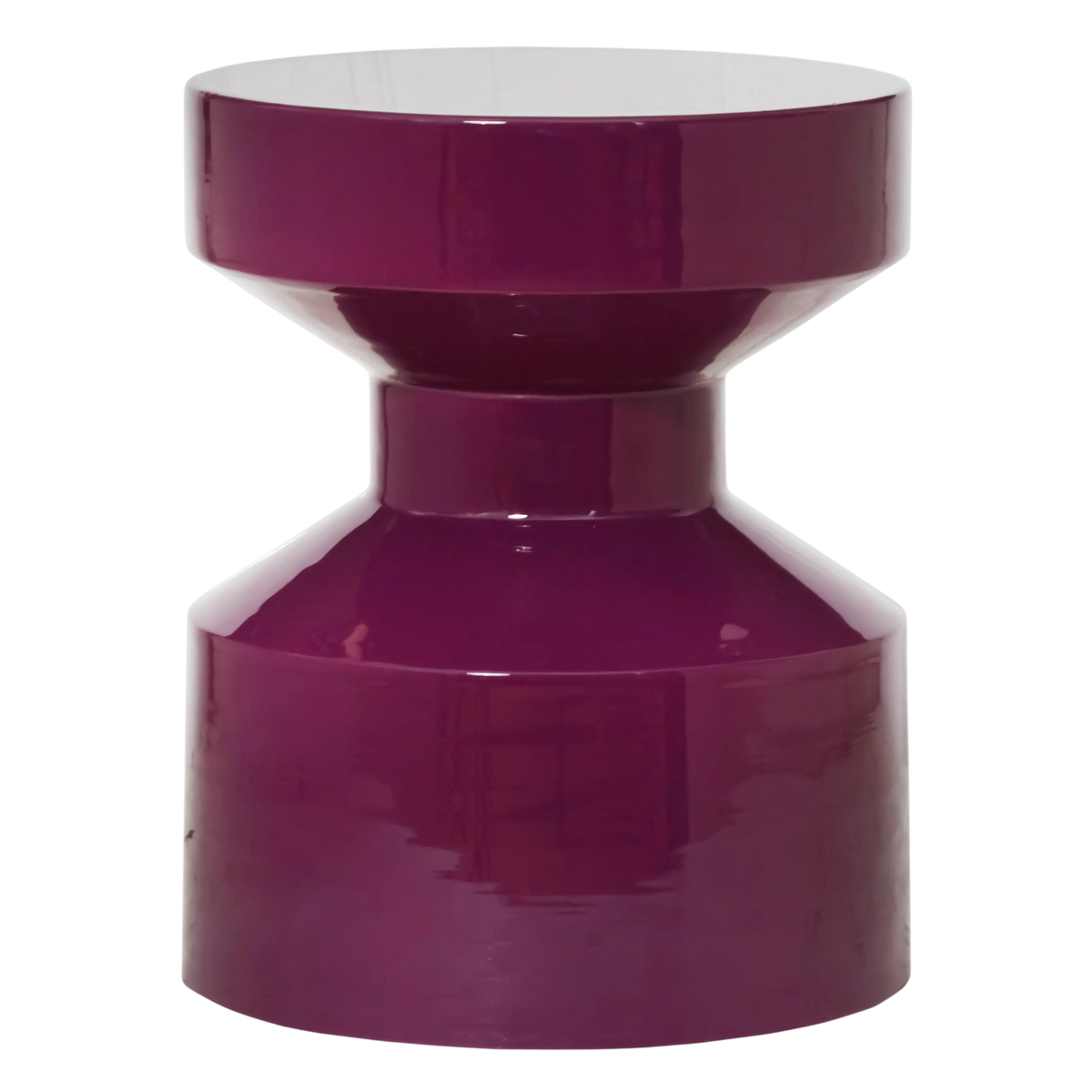 Side table enamel IR/DARKPURPLE 30x30x38