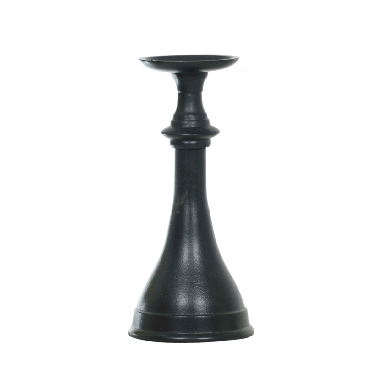 Candle holder ALU RAW/MATTBLACK 13x13x30
