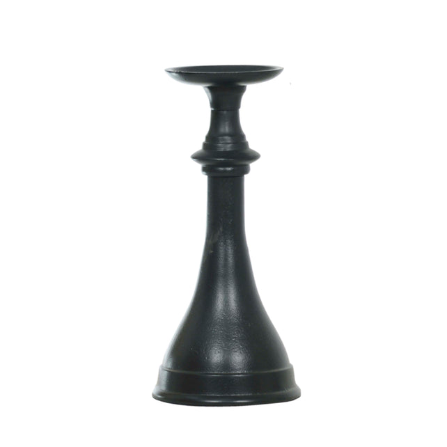 Candle holder ALU RAW/MATTBLACK 13x13x30