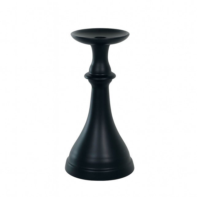Candle holder ALU RAW/MATTBLACK 13x13x20