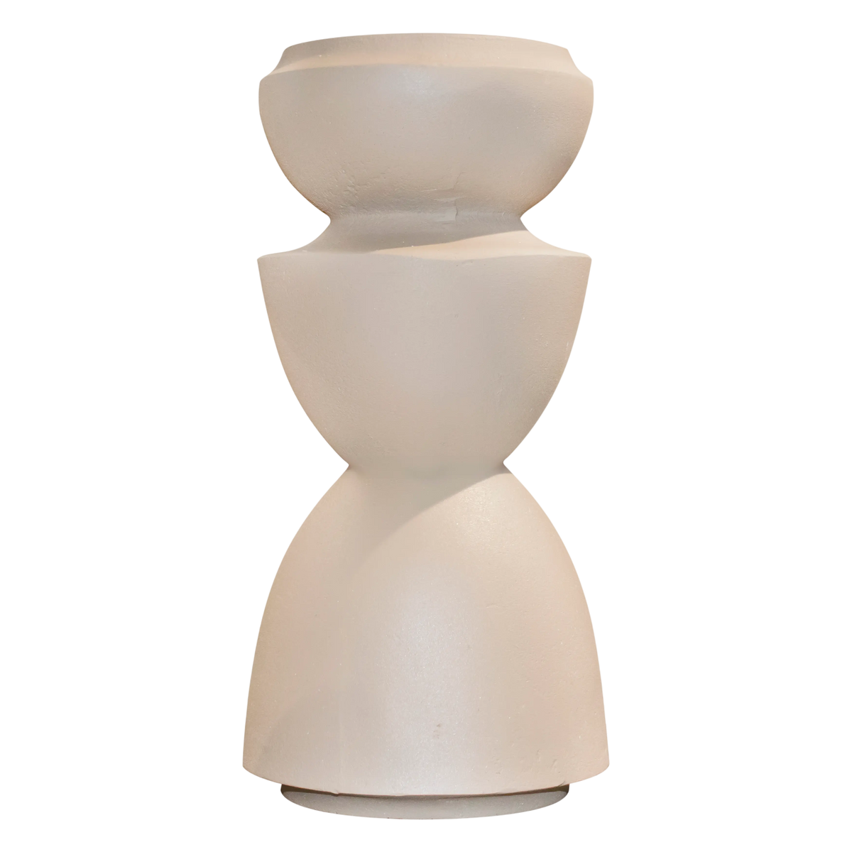 Candle holder ALU RAW/TAUPE 19x19x36