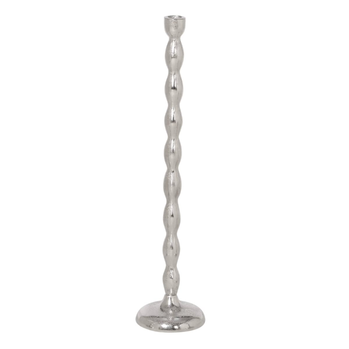 Candle holder ALU RAW/NI 11x11x51