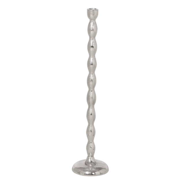 Candle holder ALU RAW/NI 11x11x51