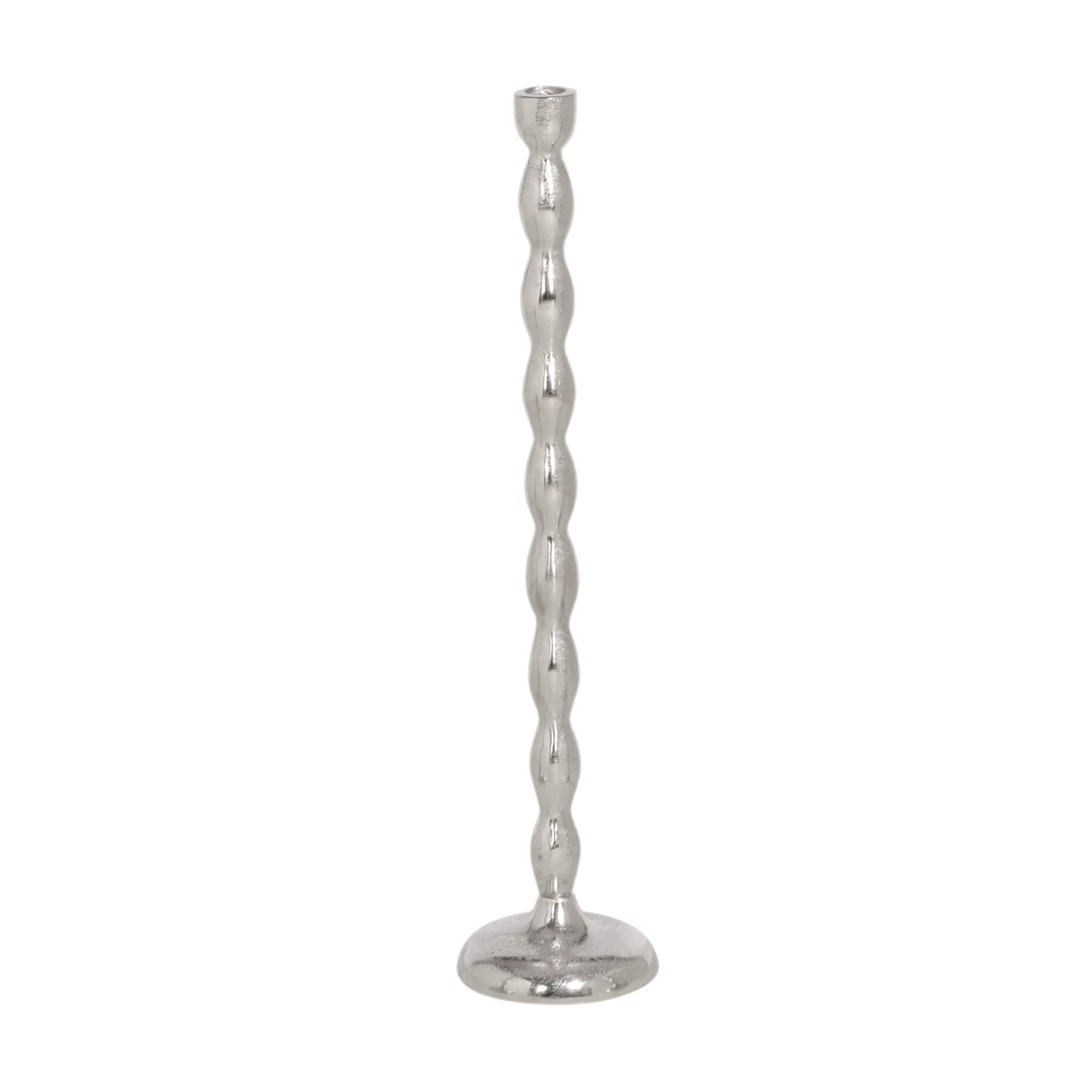 Candle holder ALU RAW/NI 11x11x41