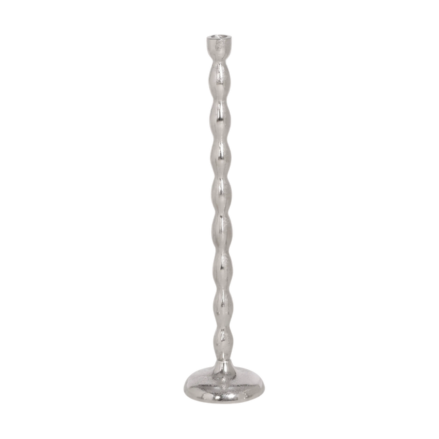 Candle holder ALU RAW/NI 11x11x41