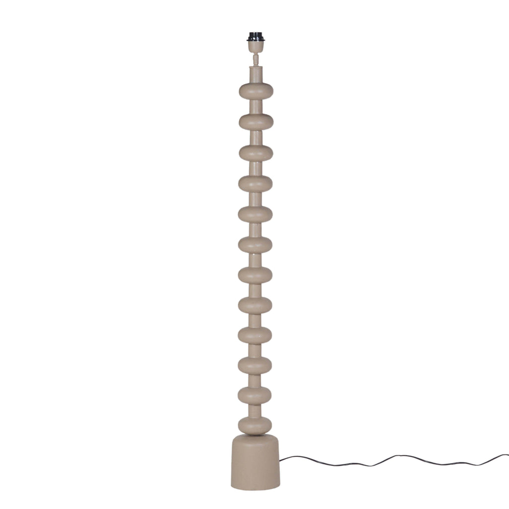 Floor lamp ALU RAW/TAUPE 15x15x137