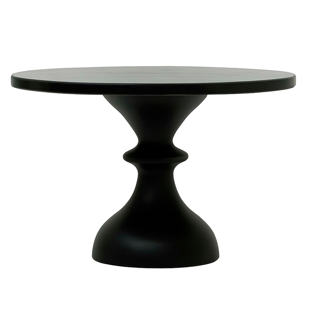 Cake stand black marble ALU RAW/MATTBLACK 40x40x26