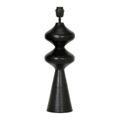 Table lamp ALU RAW/MATTBLACK 18x18x62