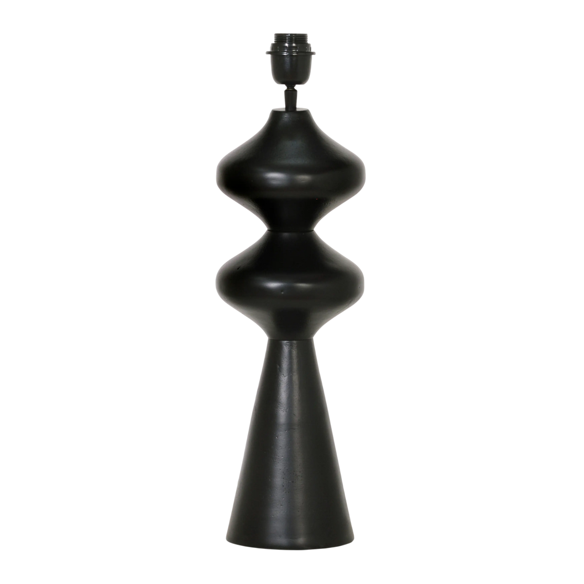 Table lamp ALU RAW/MATTBLACK 18x18x62