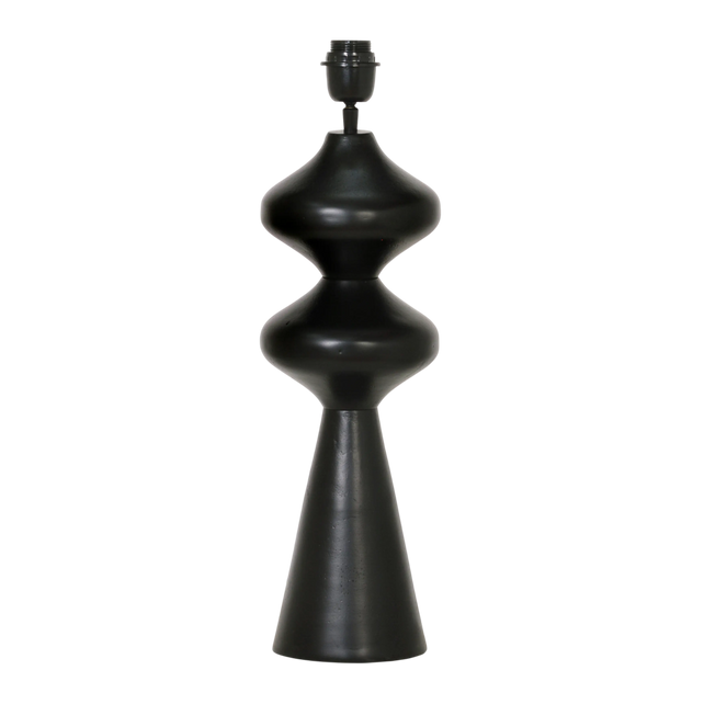Table lamp ALU RAW/MATTBLACK 18x18x62
