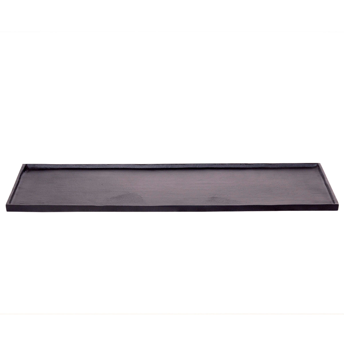 Plate rect. ALU RAW/MATTBLACK 83x38x2