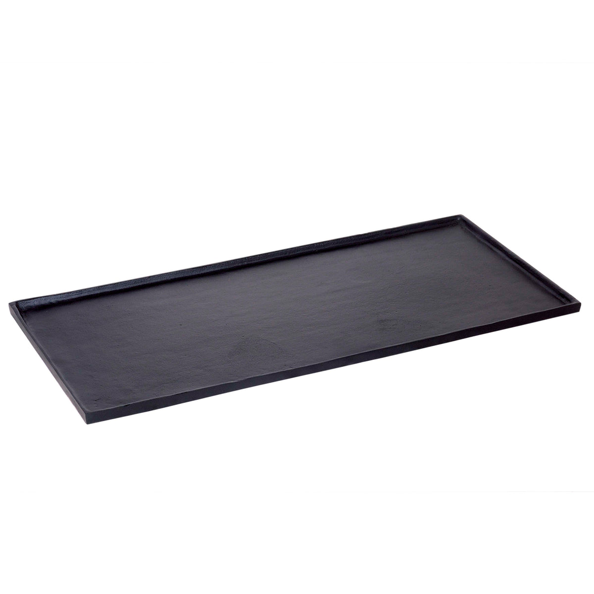Plate rect. ALU RAW/MATTBLACK 83x38x2