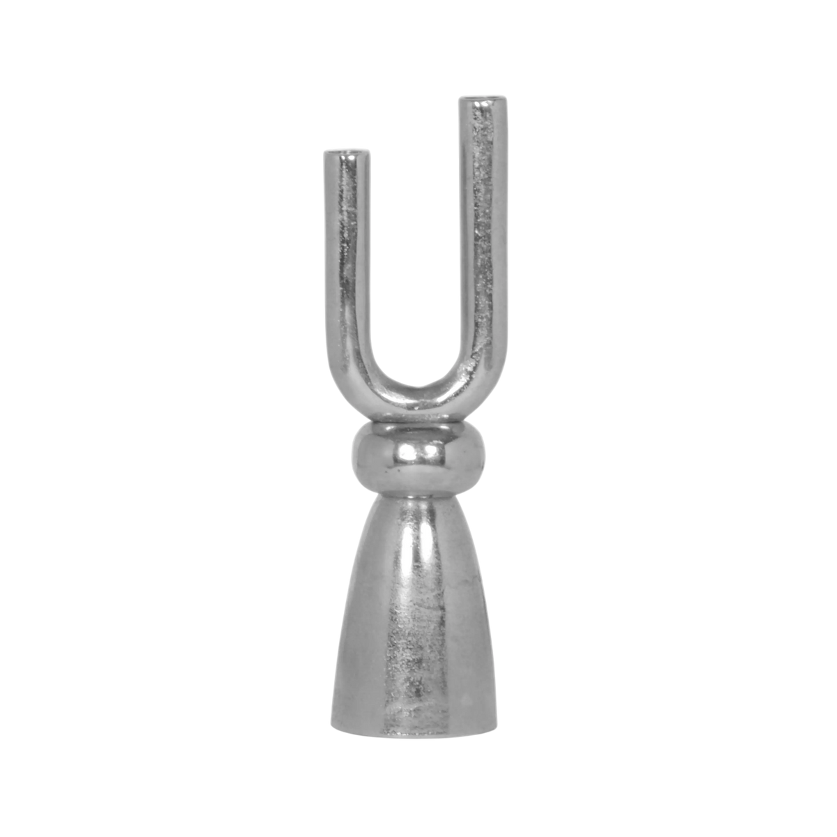 Candle holder ALU RAW/NI 12x10x31