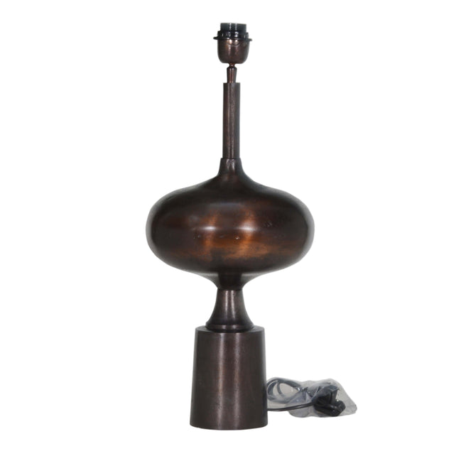 OUTLET Table lamp ALU RAW/ANT.COPPER BROWN 25x25x60