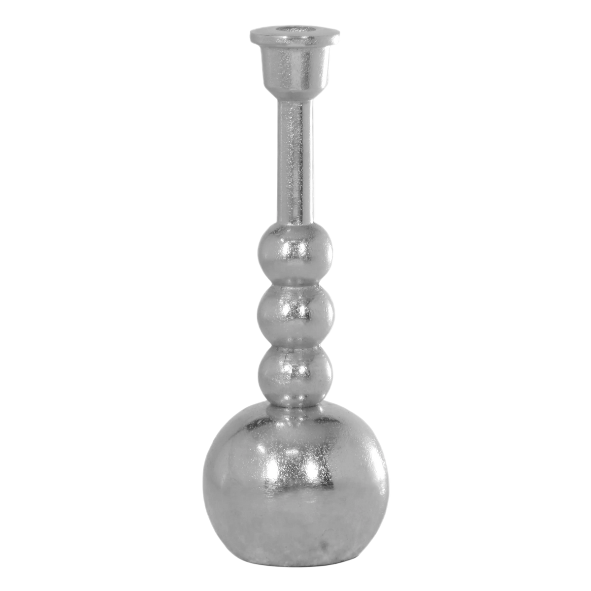 Candle holder ALU RAW/NI 10x10x30