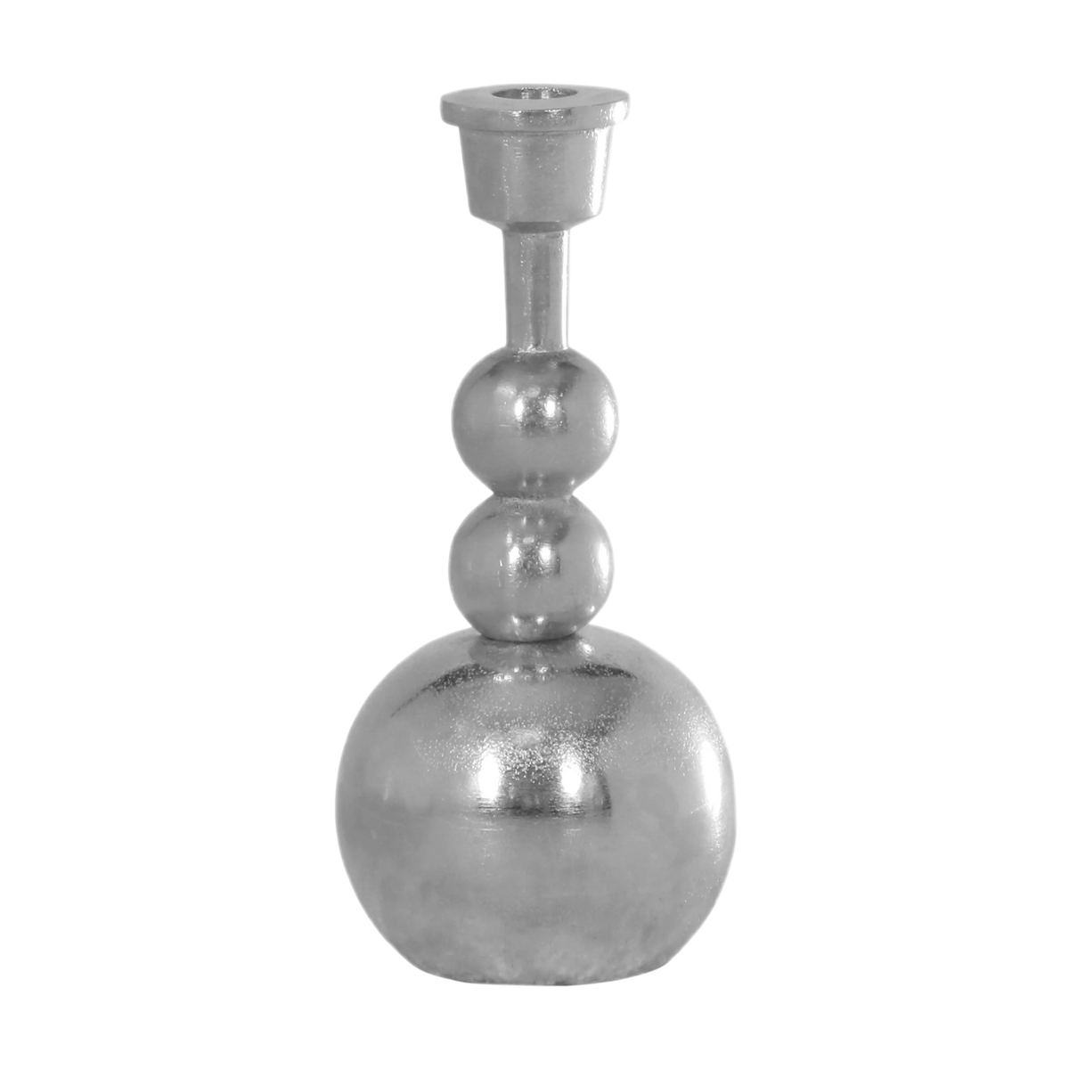 Candle holder ALU RAW/NI 10x10x23