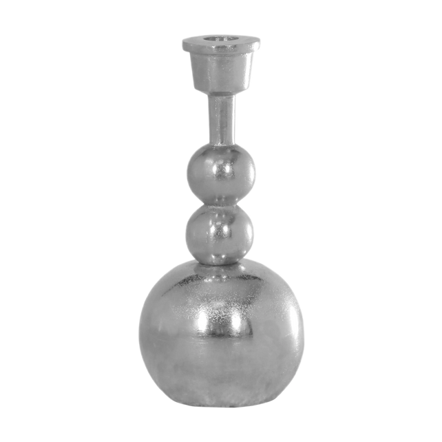 Candle holder ALU RAW/NI 10x10x23