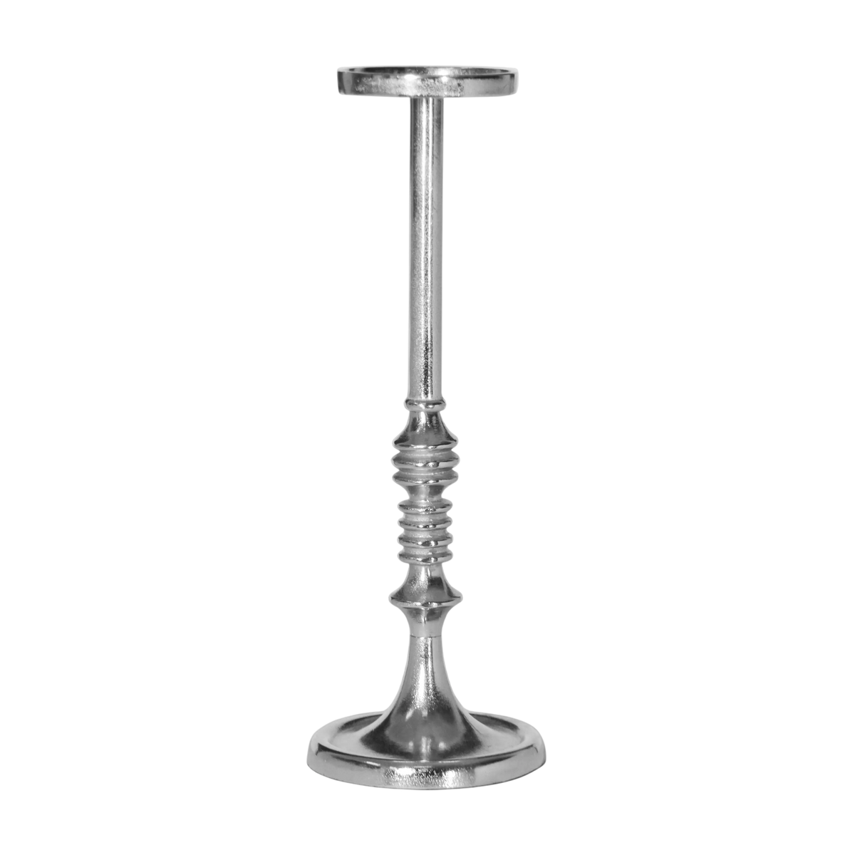 Candle holder ALU RAW/NI 16x16x46