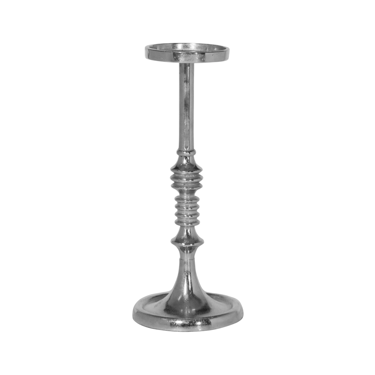 Candle holder ALU RAW/NI 16x16x38