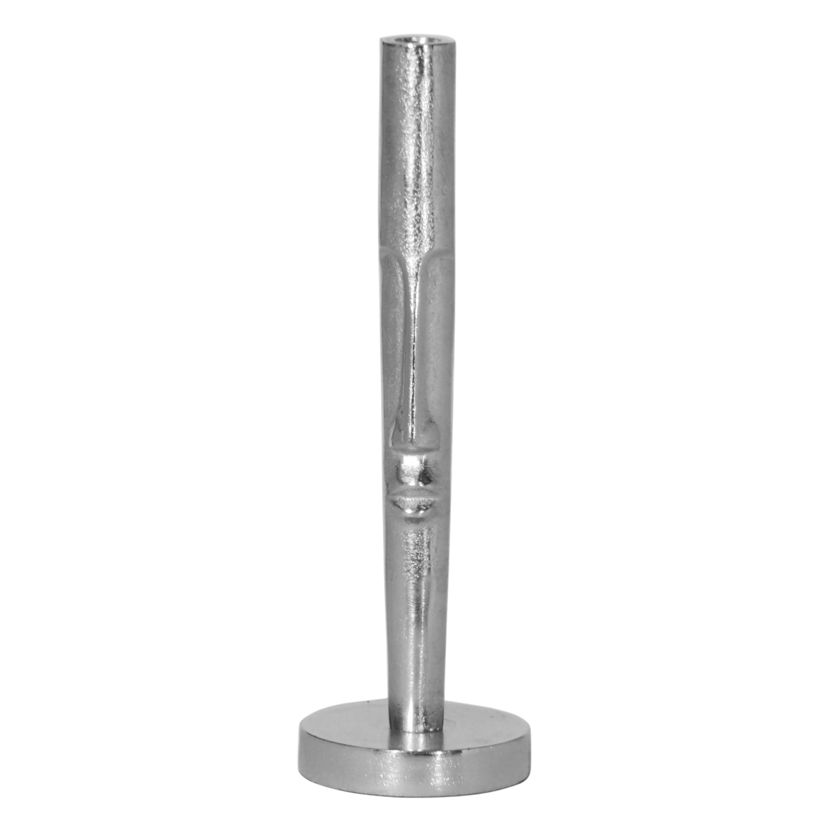 Candle holder ALU RAW/NI 11x11x36