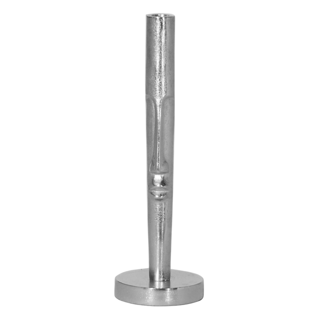 Candle holder ALU RAW/NI 11x11x36