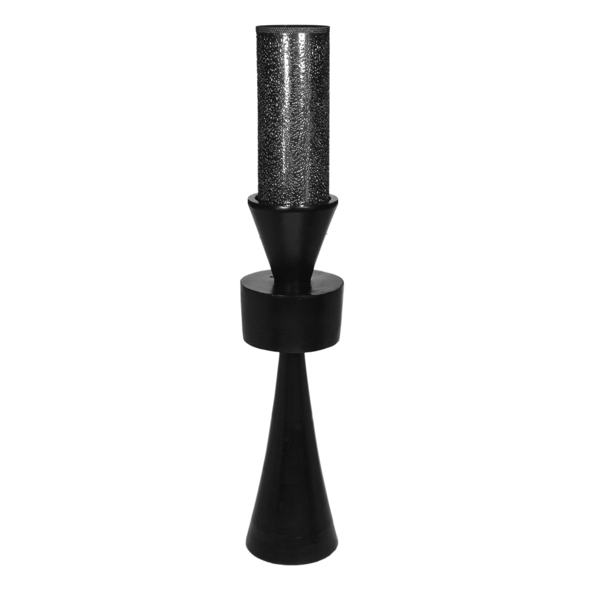 OUTLET Hurricane w/glass ALU RAW/MATTBLACK 31x31x158