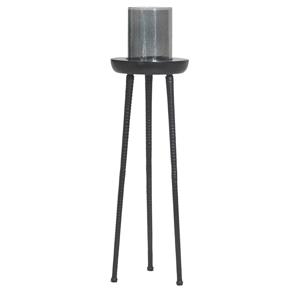 OUTLET Hurricane w/luster glass ALU RAW/MATTBLACK 35x35x122
