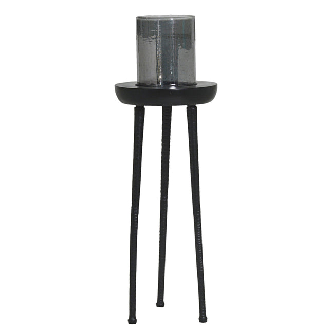OUTLET Hurricane w/luster glass ALU RAW/MATTBLACK 35x35x103