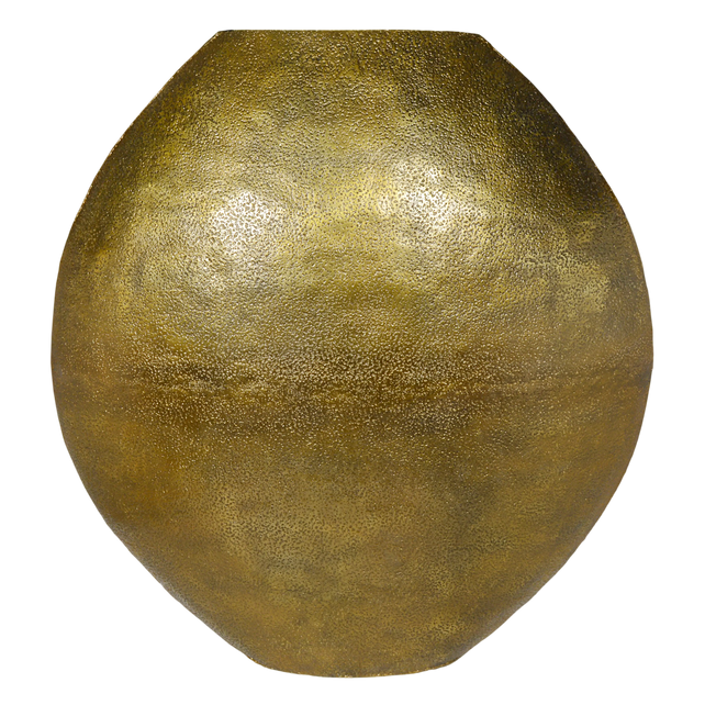 Vase ALU RAW/ANT.GOLD 123x39x123