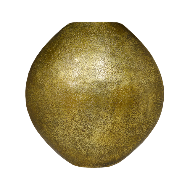 Vase ALU RAW/ANT.GOLD 93x32x91
