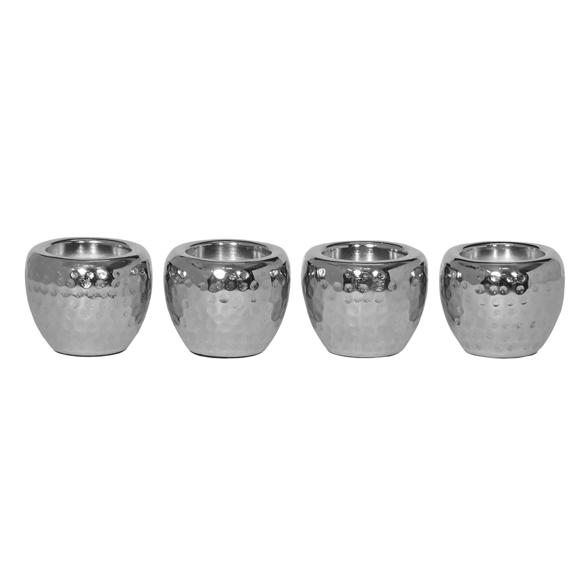 Vase SET/4 ALU/NI 9x9x7