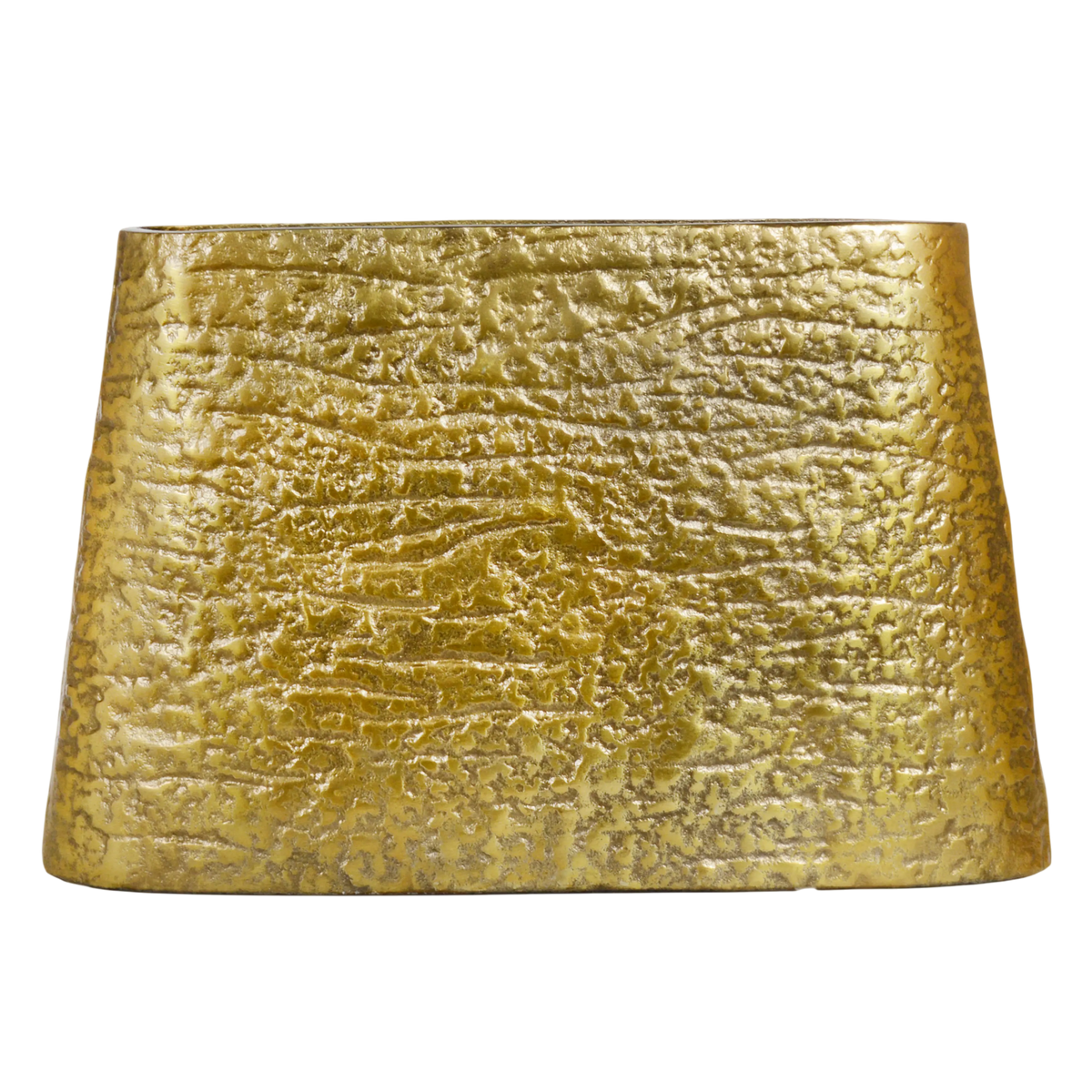 Vase ALU RAW/ANT.GOLD 40x9x26