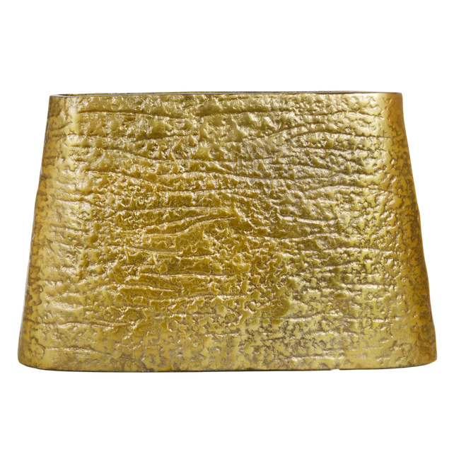 Vase ALU RAW/ANT.GOLD 40x9x26