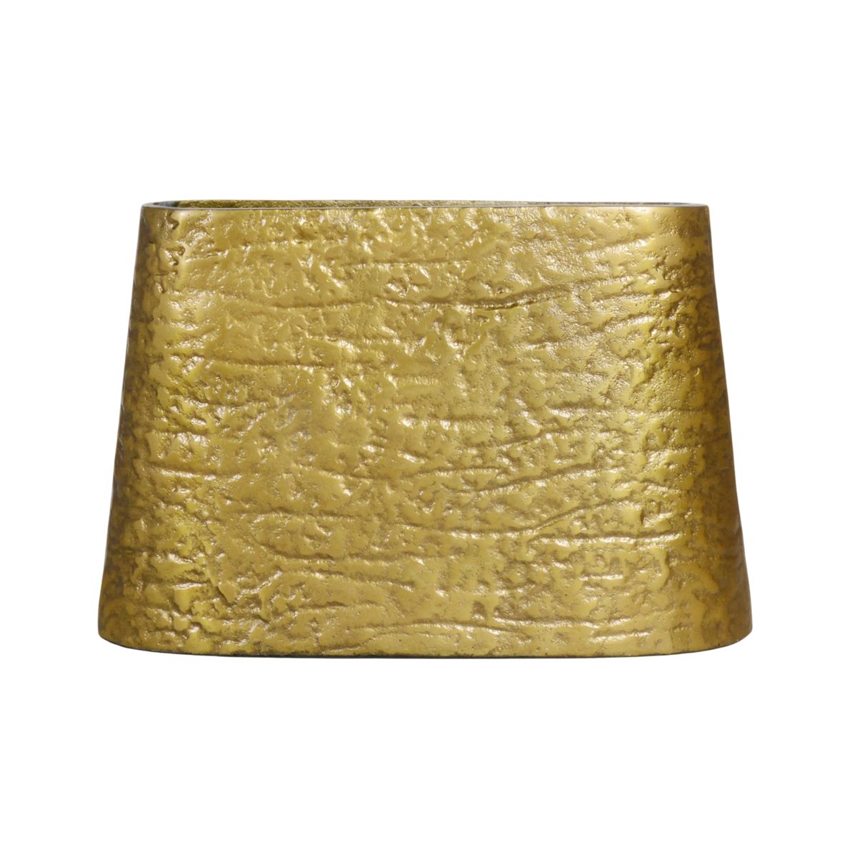 Vase ALU RAW/ANT.GOLD 30x8x20